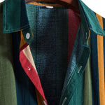 Colored Striped Button Up Shirt