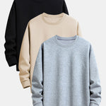 3 Pieces Basic Relax Fit Sweatshirt