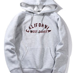 California West Coast Print Hoodie