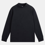 Basic Long Sleeve Mock Neck T-Shirt