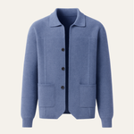 Valero Cashmere Cardigan Blue