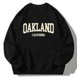 Oakland Print Crew Neck Relaxed Sweatshirt