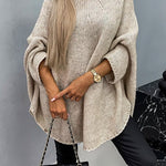 Batwing Sleeves Cozy Overisized Pullover Sweater