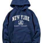 New York East Coast Print Hoodie