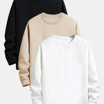 3 Pieces Basic Relax Fit Sweatshirt