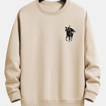 Pumpkin Headless Horseman Print Relax Fit Sweatshirt