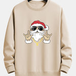 Hip Hop Santa Print Relax Fit Sweatshirt