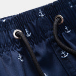 Anchor Print Drawstring Swim Shorts