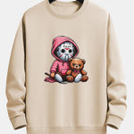 Halloween Bear Print Relax Fit Sweatshirt