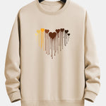 Dissolving Heart Print Relax Fit Sweatshirt