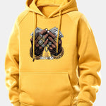 Money Hand Print Drawstring Hoodie