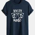 Regular Fit Vacay Mode Print Cotton T-Shirt