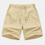3 Pieces Linen Drawstring Shorts