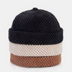 Retro Corduroy Solid Beanie Hat