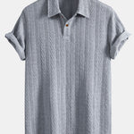 Short Sleeve Jacquard Polo