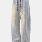 Relax Fit Twist Jacquard Crew Neck Sweatshirt & Twisted Jacquard Straight Leg Pants