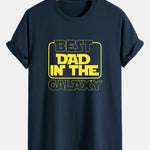 Regular Fit Slogan Print Cotton T-Shirt