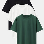 3 Pieces Basic Heavy Weight Drop Shoulder Oversize T-Shirts