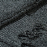 Distressed Quarter Zip Knit Sweater