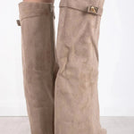 HARRIET | WOMEN'S LEATHER THIGH-HIGH BOOTS WITH BUCKLE