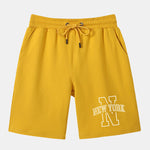 New York Print Mid Length Shorts