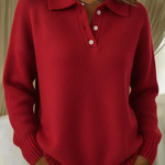 Olivia | Knit Polo Sweater