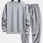 Basic Relax Fit Crew Neck Sweatshirt & Jogging Pants