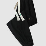 Men's Drawstring Pocketed Cuffed Casual Cargo Pants