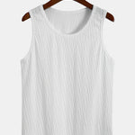 Wave Jacquard Textured Tank Top