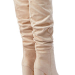 Margovil Pointed Toe Chunky Block High Boots