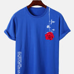 Slogan Rose Print T-Shirt