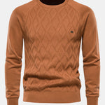 Geometry Jacquard Crewneck Sweater