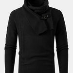 Detachable Scarf Neck Sweater
