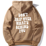Slogan Back Print Hoodie