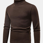 Faux Fur Lined Turtleneck Sweater