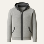 COMO HOODED CARDIGAN GREY