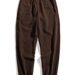 Plaid Corduroy Panel Shirt & Corduroy Jogger Pants