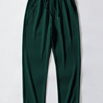Long Sleeve Ribbed Polo & Straight Leg Ribbed Pants