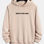 Trust In The Lord Print Relax Fit Hoodie