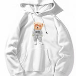 Rich Bear Print Hoodie