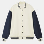 Jersey Contrast Preppy Jacket