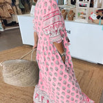 Modena™ | Casual Printed V-neck Half Sleeve Dress