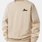Letter Print Relax Fit Sweatshirt