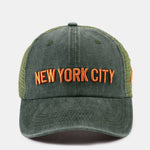 New York Embroidery Mesh Cotton Baseball Cap