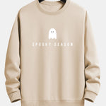 Spooky Season Ghost Print Relax Fit Sweatshirt