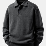 Polo Collar Pullover Sweater