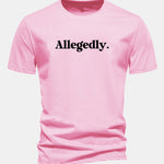 Regular Fit Allegedly Print Cotton T-Shirt