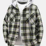 Plaid Hooded Shirt