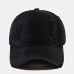 Solid Color New York Embroidery Cotton Washed Distressed Baseball Cap