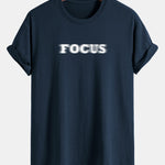 Regular Fit Vague Focus Print Cotton T-Shirt